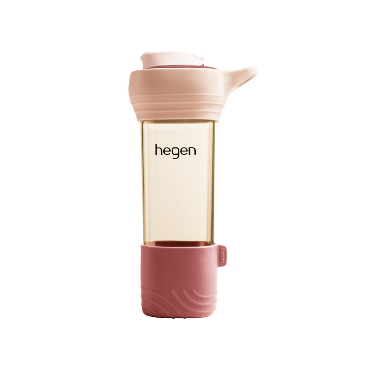 Hegen 450ml/15oz Lifestyle Bottle Pink Rosette with Loop and Boot