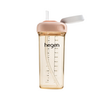 NEW Hegen  330ml/11oz Straw Cup PPSU Pink (9 months and above)