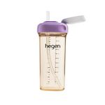 NEW Hegen 330ml/11oz Straw Cup PPSU Purple (9 months and above)