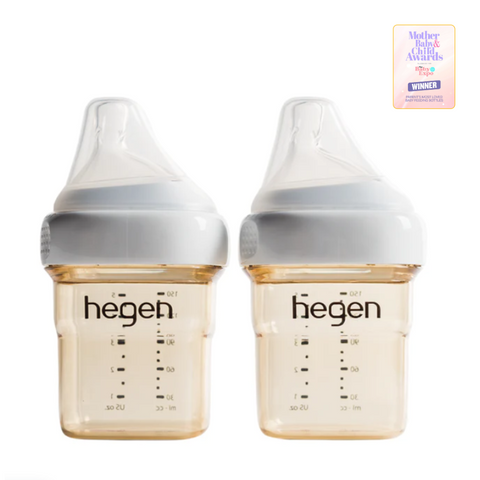 Hegen PCTO™ 150ml/5oz Feeding Bottle PPSU 2-Pack with 2 x Slow Flow Teat (1 to 3 months)