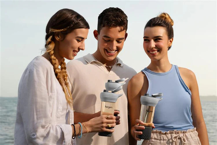 Hegen PCTO™ 450ml/15oz Lifestyle Bottle PPSU Slate Grey with Loop and Boot