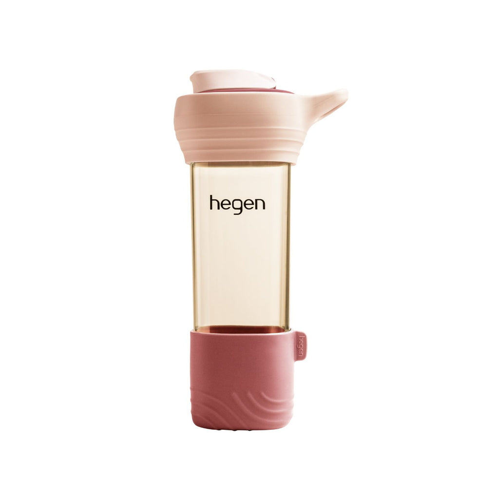 Hegen 450ml/15oz Lifestyle Bottle Pink Rosette with Loop and Boot