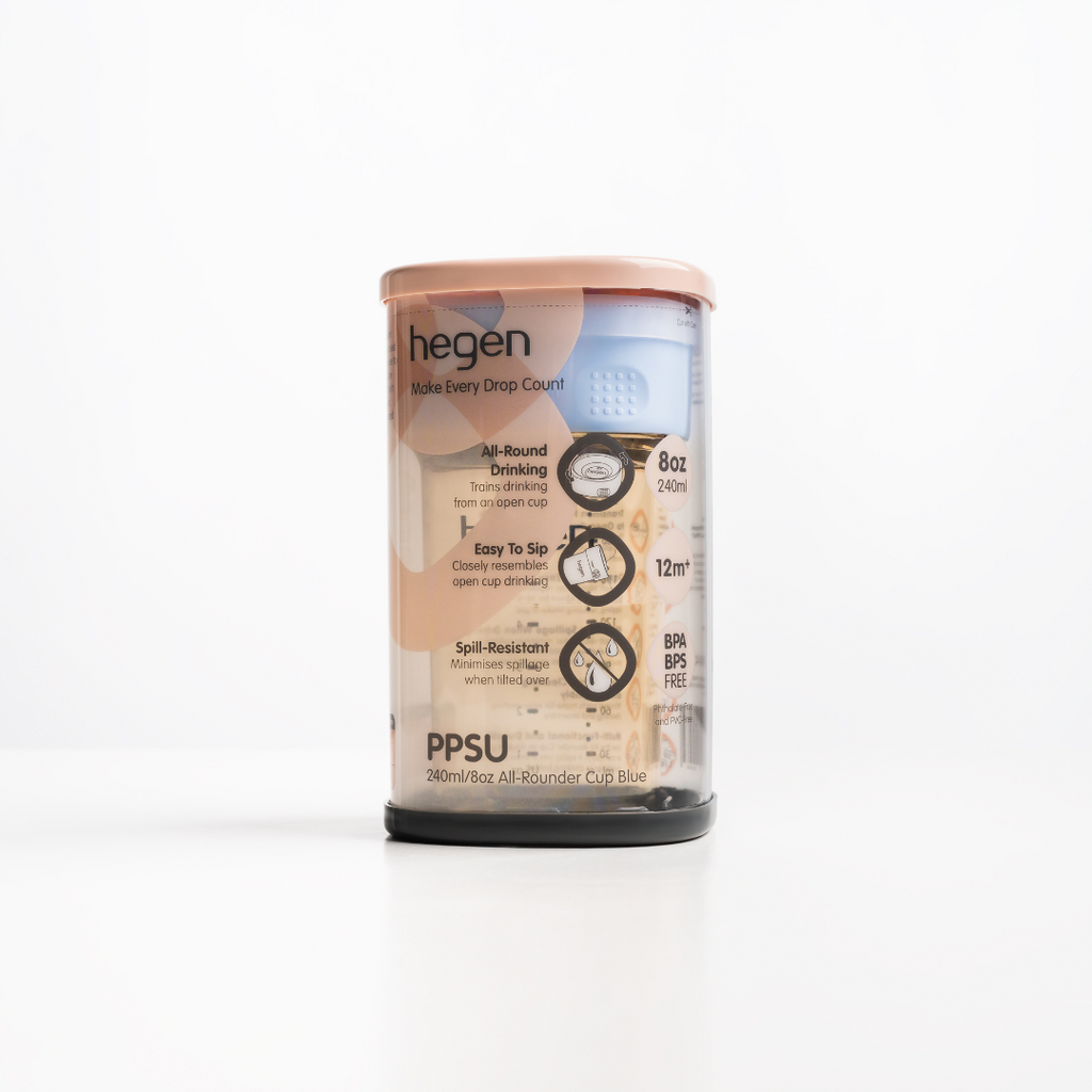 Hegen  240ml/8oz All-Rounder Cup PPSU Blue (12 months and above)