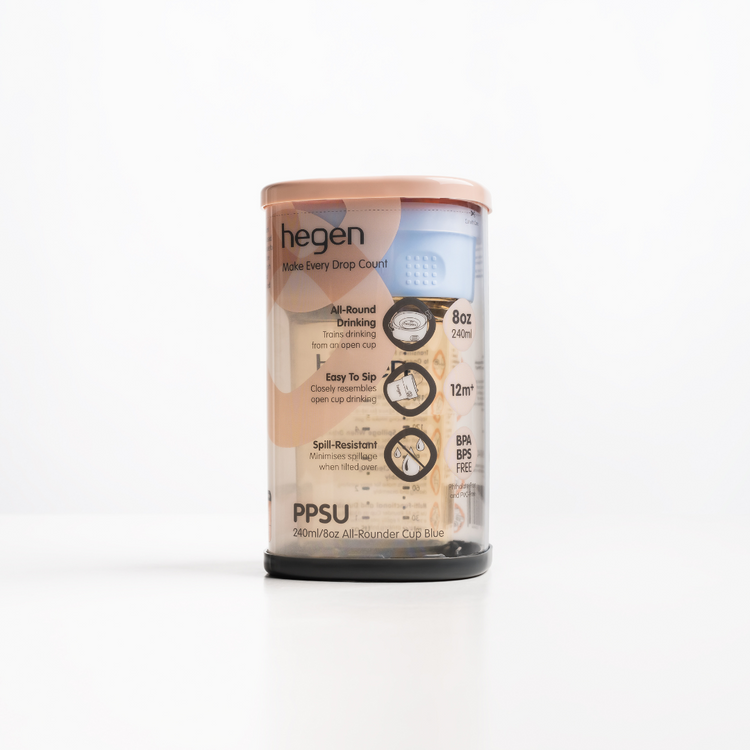 Hegen  240ml/8oz All-Rounder Cup PPSU Blue (12 months and above)