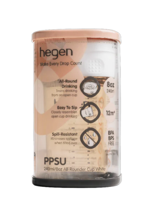 Hegen  240ml/8oz All-Rounder Cup PPSU White (12 months and above)