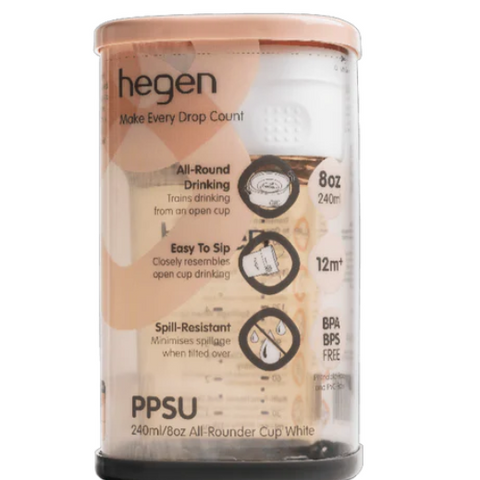 Hegen  240ml/8oz All-Rounder Cup PPSU White (12 months and above)