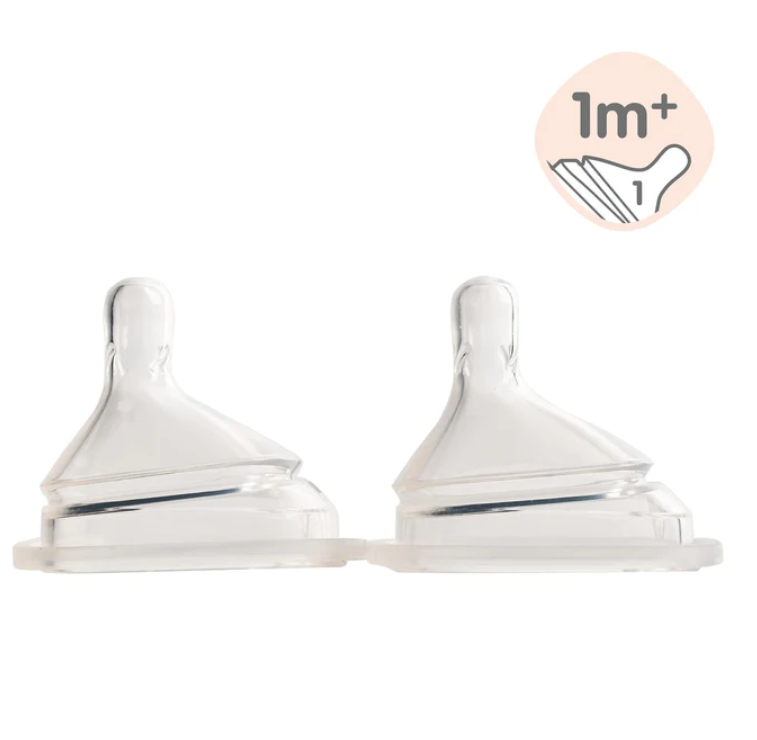 Hegen  150ml/5oz Feeding Bottle PPSU 2-Pack with 2 x Slow Flow Teat (1 to 3 months)