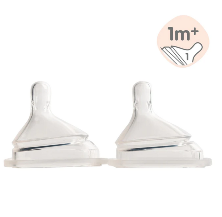 Hegen 150ml/5oz Feeding Bottle PPSU 2-Pack with 2 x Slow Flow Teat (1 to 3 months)
