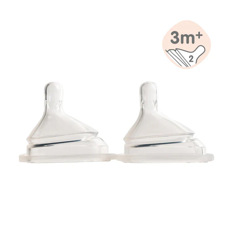 Hegen  240ml/8oz Feeding Bottle PPSU, 2-Pack with 2 x Medium Flow Teat (3 to 6 months)