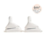 Hegen  330ml/11oz Feeding Bottle PPSU, 2-Pack with 2 x Fast Flow Teat (6 months and beyond)